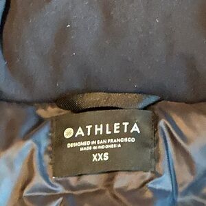 Athleta Black Down Jacket XXS